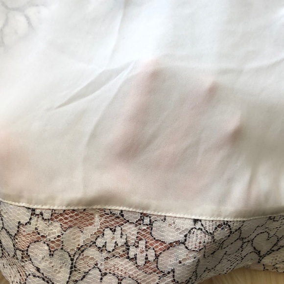 LIKE NEW Greylin White Floral Lace Sheer Blouse - Picture 4 of 8